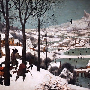 Pieter Bruegel the Elder: Hunters in the Snow. Fine Art Print/Poster (00235)