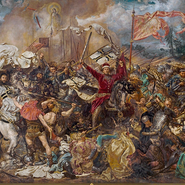 Jan Matejko: Battle of Grunwald (1878). Historical Fine Art Print/Poster