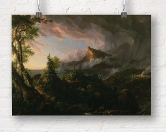 Thomas Cole: The Course of Empire, The Savage State. Fine Art Print/Poster.