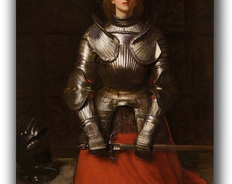 Canvas Art Print of John Everett Millais: Joan of Arc.