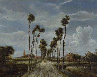 Meindert Hobbema: The Avenue at Middelharnis. Fine Art Print/Poster