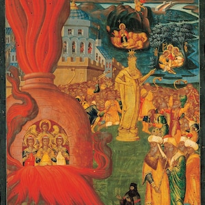 Adrianoupolitis Konstantinos: The Story of Daniel and the Three Youths in the Fiery Furnace. Fine Art Print/Poster (004554)