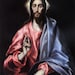 El Greco: Christ Blessing (jesus the Saviour of the World) Fine Art