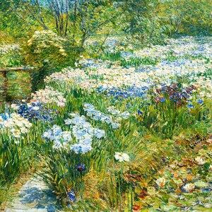 Childe Hassam: Der Wassergarten. Fine Art Print/Poster (5353)