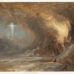 Frederic Edwin Church: Vision of the Cross. Fine Art Print/Poster (004660)