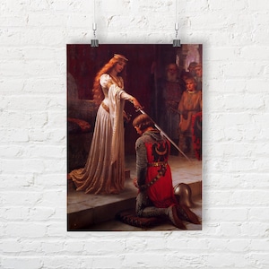 Edmund Blair Leighton: The Accolade. Fine Art Print/Poster. (001729)