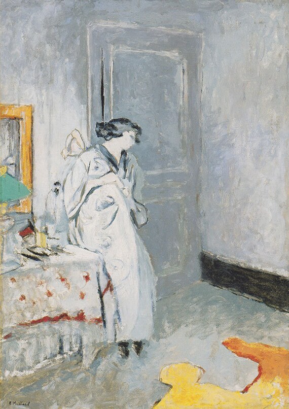 リトグラフ　Edouard Vuillard Edouard Vuillard: the Blue Room. Fine Art Print/poster. (002199