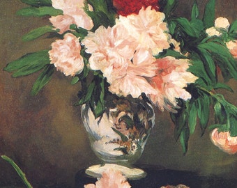 Edouard Manet: Vase of Flowers. Fine Art Print/Poster (00690)