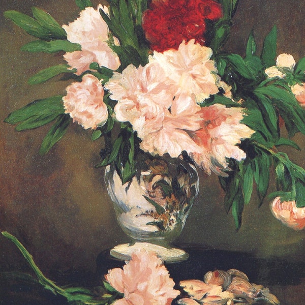 Edouard Manet: Vase of Flowers. Fine Art Print/Poster (00690)