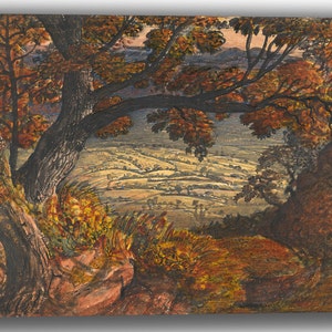 Canvas Art Print of Samuel Palmer: The Weald of Kent. Large Size (30 x 20 Inches)