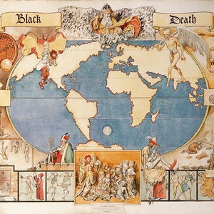 Munro Scott Orr: The History of the Black Death Throughout the World. Fine Art Print/Poster. (004759)