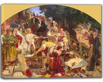 Canvas Art Print of Ford Madox Brown: Work. - Etsy UK