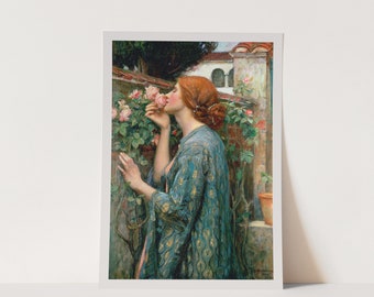 Premium Giclée Print of John William Waterhouse: The Soul of the Rose. Museum Quality Print of Famous Painting.