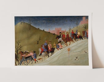 Premium Giclée Print of Sassetta: The Journey of the Magi. Museum Quality Print of Famous Painting.