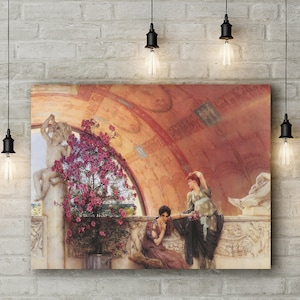 Premium Canvas Art Print of Lawrence Alma-Tadema: Unconscious Rivals