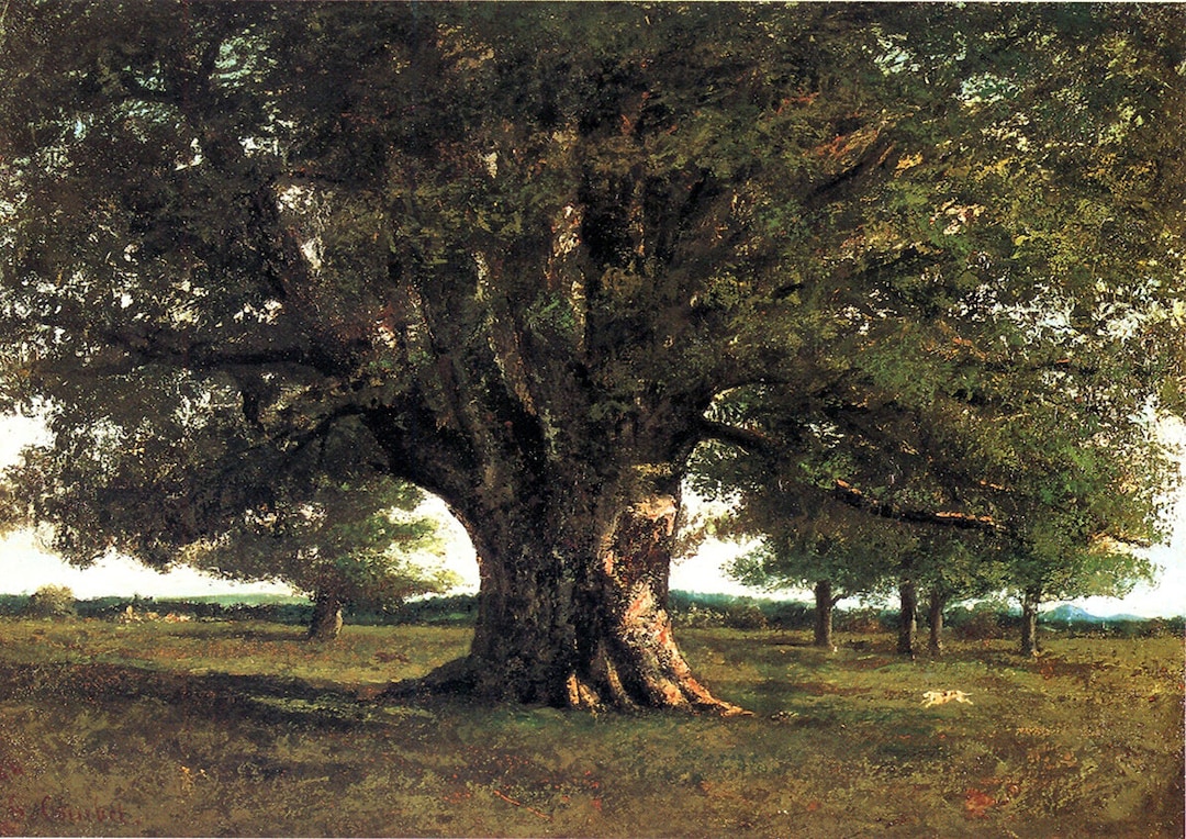 Gustave Courbet: the Oak Tree of Flagey (vercingetorix). Fine Art