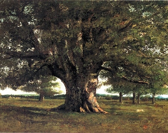 Gustave Courbet: The Oak Tree of Flagey (Vercingetorix). Fine Art Print/Poster (001045)