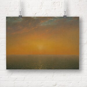 Sunset on the Sea by John Frederick Kensett. Fine Art Print/Poster