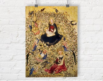 Stefano Da Verona: Madonna of the Rose Garden. Fine Art Print