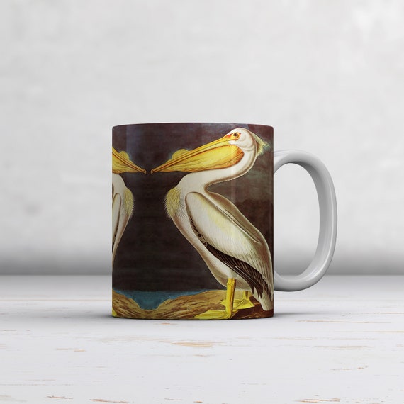 John James Audubon: White Pelican. Fine Art Mug/Cup. Ideal Gift Coffee/Tea  Mug