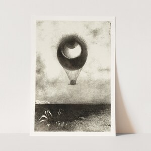 Premium Giclée Print of Odilon Redon: The Eye Like a Strange Balloon Mounts Toward Infinity.