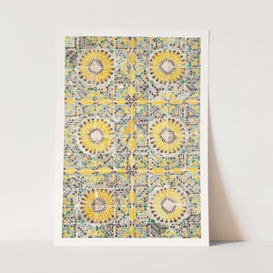 Premium Giclée Print of Geometric Tile Illustration. Modern Geometric Print.
