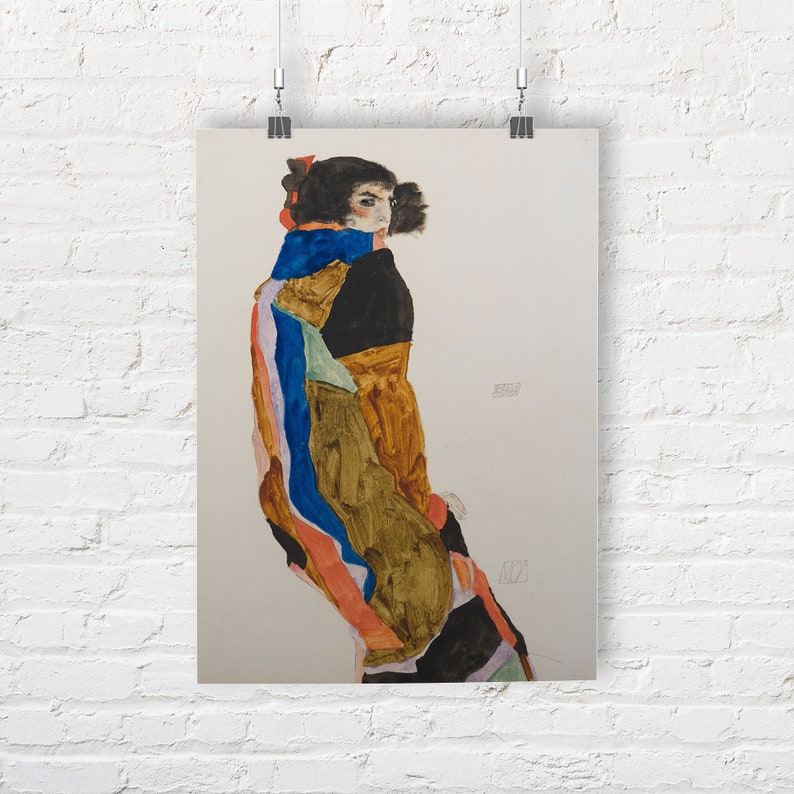 Egon Schiele Fine Art PrintPoster. 003691 Moa