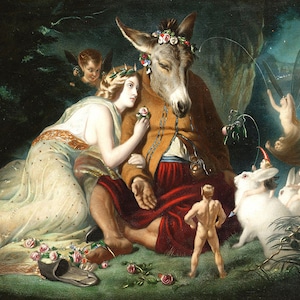 Sir Edwin Landseer: A Midsummer Night&#39;s Dream. Fine Art Print/Poster (00117)