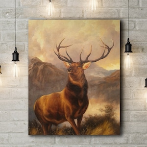 Premium Canvas Art Print of Sir Edwin Landseer: The Monarch of the Glen