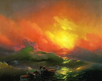 Ivan Aivazovsky: The Ninth Wave. Fine Art Print/Poster