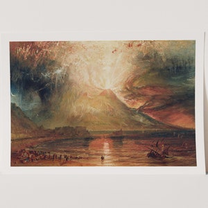 Premium Giclée Print of J.M.W Turner: Mount Vesuvius in Eruption. Museum Quality Print of Famous Artwork.