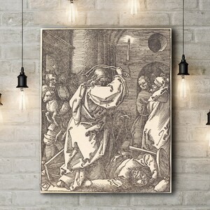Canvas Art Print of Albrecht Dürer: Christ Expelling the Moneylenders from the Temple