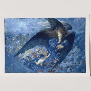 Premium Giclée Print of Edward Robert Hughes: Night with her Train of Stars. Superior Print of Famous Painting.