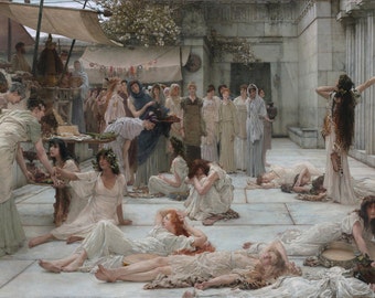 Lawrence Alma-Tadema: Women of Amphissa. Fine Art Print/Poster. (003795)