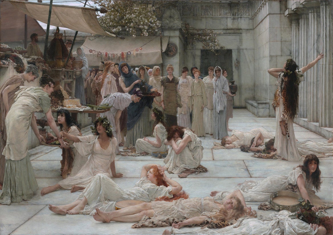 Lawrence Alma-Tadema: Women of Amphissa. Fine Art Print/Poster. (003795)