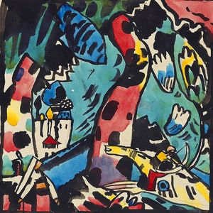 Wassily Kandinsky: Archer (1910). Abstract Fine Art Print/Poster. Home Decor, Modern Wall Art.