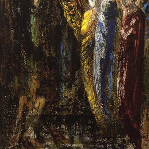 Gustave Moreau: Job and the Angels. Fine Art Print/Poster