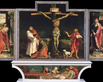 Matthias Grunewald: The Isenheim Altarpiece. Fine Art Print/Poster. (003297)