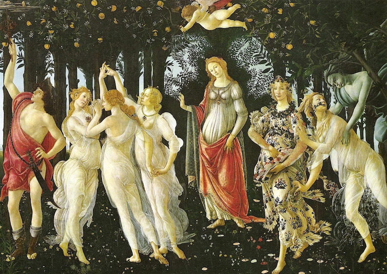 Sandro Botticelli: El Primavera. Impresión/póster de Bellas imagen 1