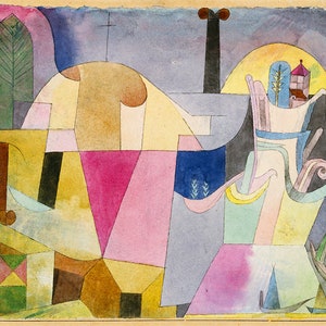 Paul Klee: Black Columns in a Landscape. Fine Art Print/Poster (5023)