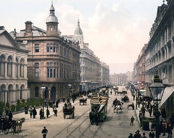 Royal Avenue, Belfast. Historical Print/Poster. (00118)