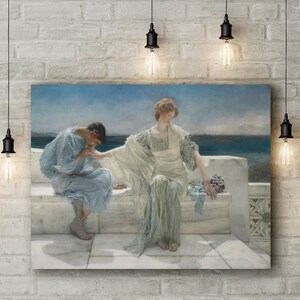 Premium Canvas Art Print of Lawrence Alma-Tadema: Ask Me No More