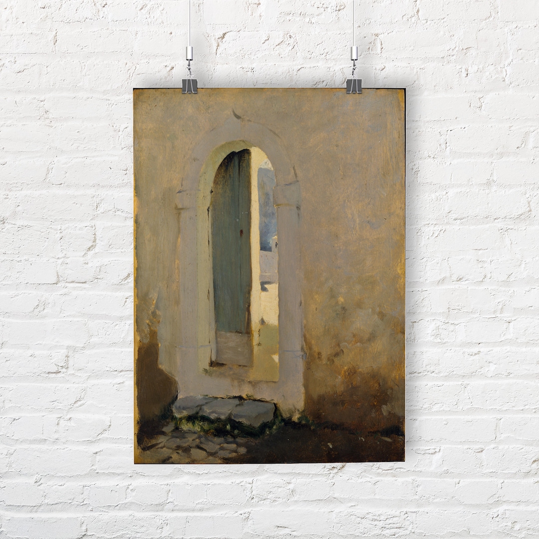 John Singer Sargent: Open Doorway Morocco. Fine Art Print/poster