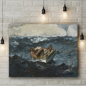 Premium Canvas Art Print of Winslow Homer: The Gulf Stream