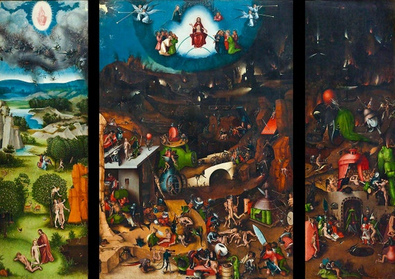 Hieronymus Bosch: the Last Judgement. Fine Art Print/poster