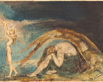 William Blake: Dream of Thiralatha. Fine Art Print/Poster. (003554)
