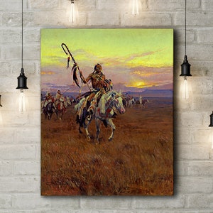 Premium Canvas Art Print of Charles Marion Russell: Medicine Man