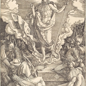 Albrecht Dürer: A Ressurreição. Impressão / pôster de belas artes