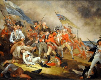John Trumbull: The Death of General Warren at the Battle of Bunker Hill. Fine Art Print/Poster (001200)