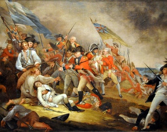 John Trumbull: The Death of General Warren at the Battle of Bunker Hill. Fine Art Print/Poster (001200)